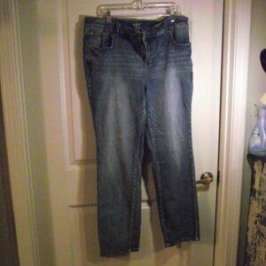 WOMENS MAURICES SIZE 20W BLUE DENIM JEANS